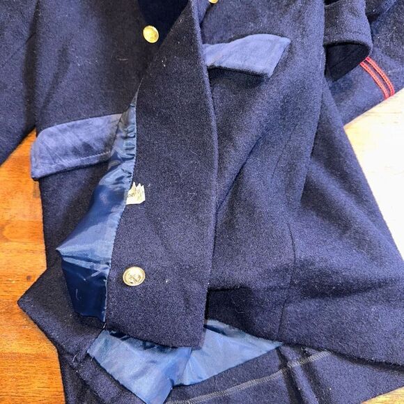 LC Tailorwear Double Breasted Wool Pea Coat - Picture 5 of 5